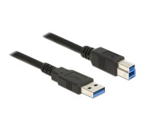 Vads Delock USB to USB USB 3.0 A male, USB 3.0 B male, 1.5 m, melna