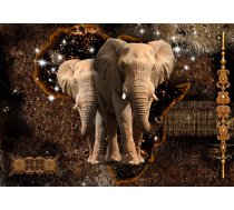 Fototapete Artgeist Brown Elephants, 100 cm x 70 cm