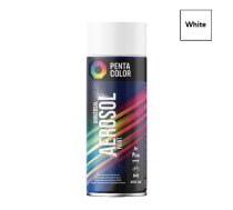 Krāsu aerosoli Pentacolor Universal, preču zīmes, spīdīgi balts, 0.4 l