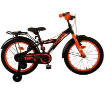 Bērnu velosipēds ar papildus riteņiem, bērnu Volare Thombike 21799, melna/oranža, 18"