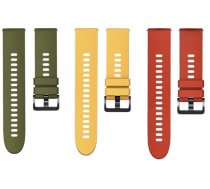 Siksniņa Xiaomi Mi Watch Strap (3-Pack), dzeltena/zaļa/oranža