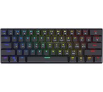 Klaviatūra Savio Mechanical Keyboard BLACKOUT Blue Outemu Blue, Angļu (US), melna