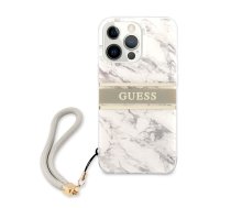 Telefona vāciņš Guess Marble Stripe, Apple iPhone 13 Pro Max, pelēka