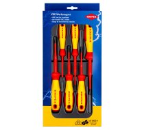 Skrūvgriežu komplekts Knipex VDE 00 20 12 V05, krustiņš, 17 cm, 6 gab.