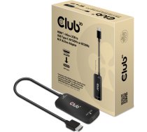Adapteris Club 3D HDMI + Micro USB to USB Type-C 4K120Hz or 8K30Hz M/F Active HDMI, USB Type-C, 1 m, melna