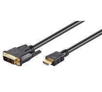 Kabelis MicroConnect DVI-D, HDMI, 1.5 m, melna