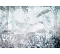 Fototapete Artgeist Vanishing Jungle - Landscape Of Exotic Nature In Blue Tones, 70 cm x 100 cm