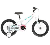 Bērnu velosipēds ar papildus riteņiem, pilsētas Kross Mini 3.0, balta, 16"