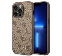 Telefona vāciņš Guess GUHCP14XG4GFBR, Apple iPhone 14 Pro, brūna