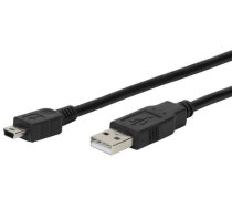 Vads Vivanco High Grade USB 2.0 Connection Cable For Digital Cameras USB A, USB-Mini, 1.5 m, melna