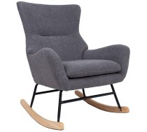 Šūpuļkrēsls Home4you Romy 65427, pelēka, 80 cm x 69 cm x 96 cm