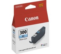 Tintes printera kasetne Canon PFI-300P, zilganzaļš (cyan), 14 ml