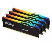 Operatīvā atmiņa (RAM) Kingston Fury Beast Black RGB KF556C40BBAK4-64, DDR5, 64 GB, 5600 MHz