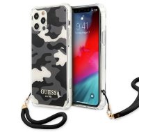 Telefona vāciņš Guess Camo GUHCN61KSARBK, Apple iPhone 11, melna/pelēka