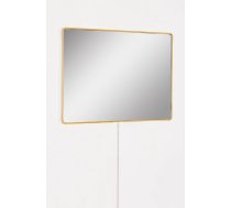 Spogulis Kalune Design Rectangular Led, ar gaismu, stiprināms, 60 cm x 40 cm, dzeltena