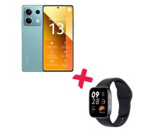 Mobilais telefons Redmi Note 13 5G, 256 GB, zila + Viedais pulkstenis Xiaomi Redmi Watch 3 Active 47254, melna