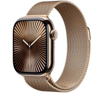 Viedais pulkstenis Apple Watch Series 10 GPS + Cellular 42mm Gold Milanese Loop, zelta