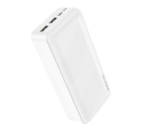 Lādētājs-akumulators (Power bank) Borofone BJ27B 2xUSB, 30000 mAh, 74 W, balta