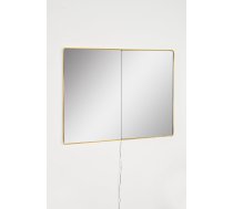 Spogulis Kalune Design Rectangular Led, ar gaismu, stiprināms, 80 cm x 60 cm, dzeltena