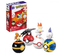 Konstruktors Mega Bloks Pokemon Fire-Type Team Trainer Team HTJ06, plastmasa