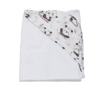 Bērnu dvielis Markland Pure Muslin Panda, balta, 75 cm