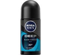 Vīriešu dezodorants Nivea Deep Black Carbon Beat, 50 ml