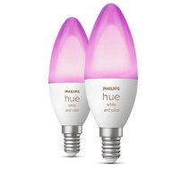 Viedā spuldze Philips Hue LED, B39, 2000 - 6500 °K, E14, 4 W, 320 - 470 lm, 2 gab.