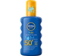 Balzams saules aizsardzībai Nivea Sun Kids Protect & Care 5in1 SPF50+, 200 ml