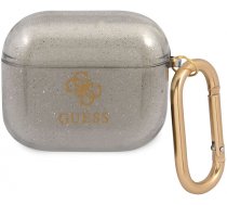 Austiņu futlārs Guess Glitter Case, melna