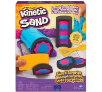 Kinētiskās smiltis Spin Master Kinetic Sand Slice N Surprise, daudzkrāsaina