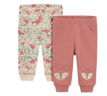 Bikses, klasisks ar siltinājumu, meitenēm/mazuļiem Cool Club Fox Mini CCG2701218-00, gaiši rozā/zaļa, 80 cm, 2 gab.
