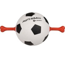 Rotaļlieta sunim Flamingo Matchball Football 5345890, Ø 19 cm, balta/melna/sarkana