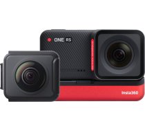 Sporta kamera Insta360 One RS Twin Edition, melna/sarkana