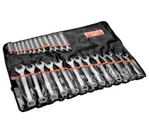 Kombinēto uzgriežņu atslēgu komplekts ar sprūdratu Bahco Combination Wrenches Set, 350 mm, 6 - 32 mm, 26 gab.