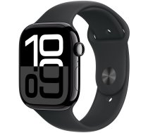 Viedais pulkstenis Apple Watch Series 10 GPS + Cellular 46mm Aluminium Case Black Sport Band M/L, jet black