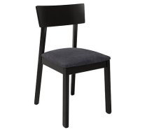 Ēdamistabas krēsls Nina 2, melna/pelēka, 45 cm x 49.5 cm x 84 cm