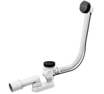 Sifons vannu Ravak Bath Siphon With Overflow System, 370 mm, 50 mm, balta/melna