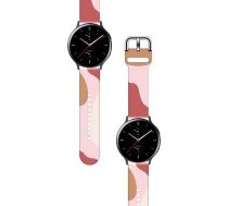 Siksniņa Hurtel Camo Wristband for Samsung Galaxy Watch 46mm, sarkana/rozā