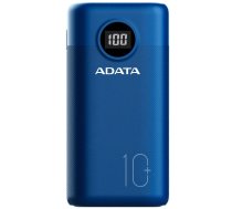 Lādētājs-akumulators (Power bank) Adata P10000QCD, 10000 mAh, zila