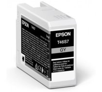 Tintes printera kasetne Epson UltraChrome Pro 10 T46S7, pelēka, 25 ml