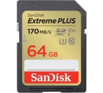 Atmiņas karte SanDisk Extreme Plus, 64 GB