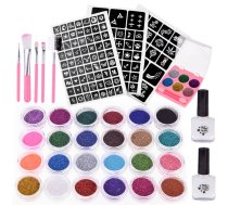 Tetovējumu komplekts Glitter Tattoos Kit ZA4785, bērniem