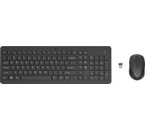 Klaviatūras un peles komplekts HP 330, EN, melna, bezvadu