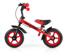 Līdzsvara velosipēds Milly Mally Dragon with brake, sarkana, 10"