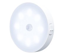 Elight W3 Sienas fiksācijas Led 1W nakts baterejas Lampa 6000K ar kustības / krēslas sensoru USB-C Balta