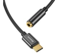 Adapteris Baseus USB-C to 3.5mm USB C male Vīrietis, 3.5mm female Sieviete, 0.05 m, melna