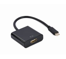 Adapteris Gembird USB Type-C, HDMI, 0.15 m, melna