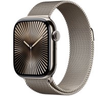 Viedais pulkstenis Apple Watch Series 10 GPS + Cellular 42mm Natural Milanese Loop, natural titanium