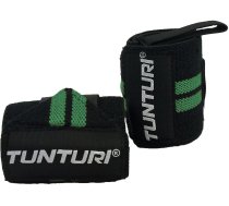 Rokas aproces Tunturi Wrist Wraps, Universāls, melna/zaļa