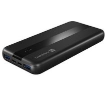 Lādētājs-akumulators (Power bank) Natec Trevi Slim Q, 10000 mAh, melna